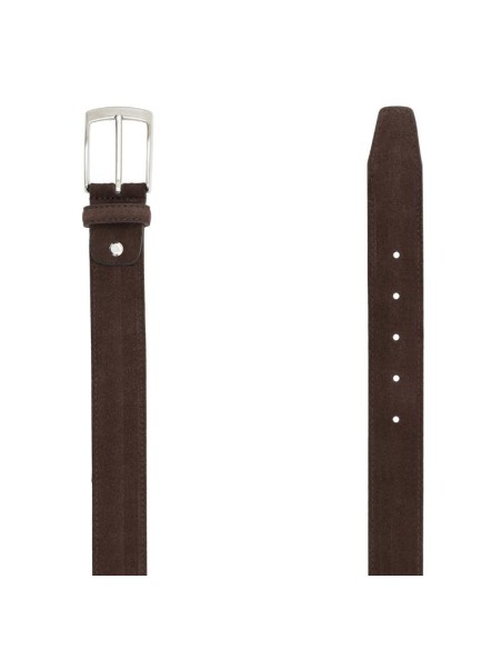 Brown suede belt