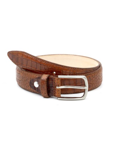 light brown leather belt B-LUCRAMEN-CUERO