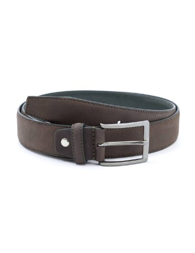 Ceinture nubuck marron B-NORTI-MARRON