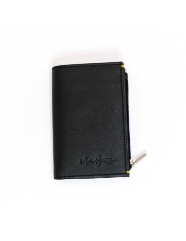 black leather wallet AC-MH-TOKYO-803-NEGRO