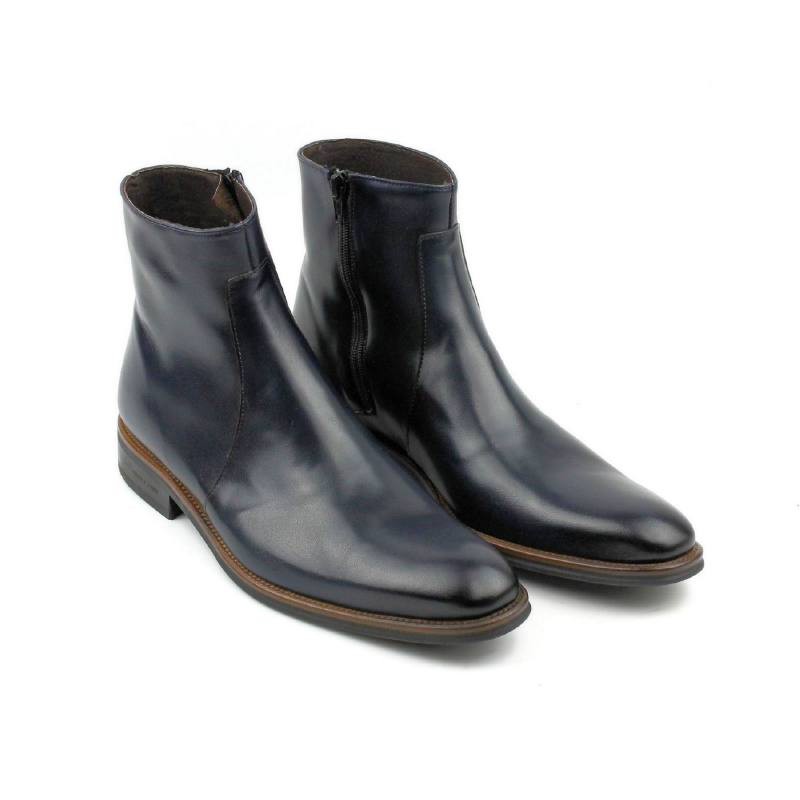 blue leather boots BOPIMIL-NAVY