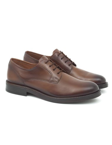 brown leather derby shoes BOTANKOR-BROWN