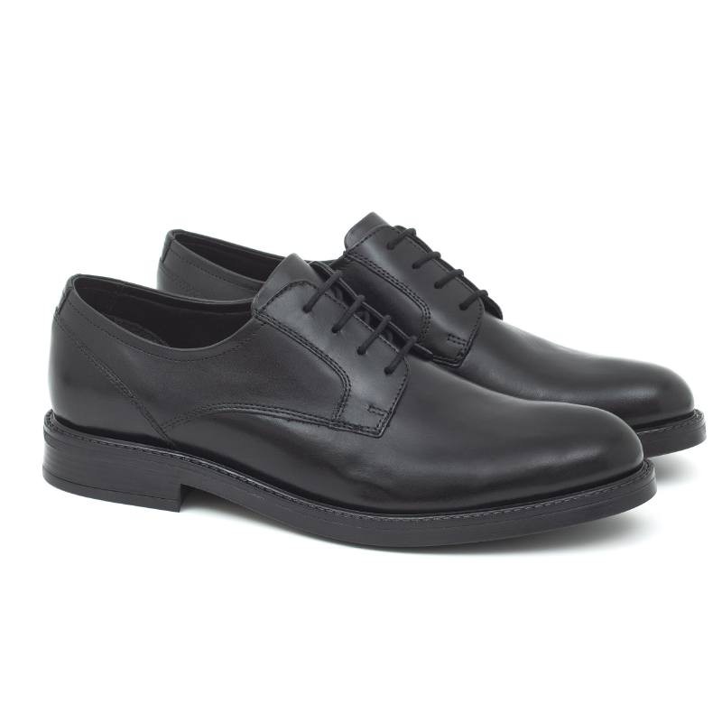 Derby en cuir noir BOTANKOR-NEGRO