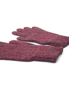 Burgundy woven Gloves 2