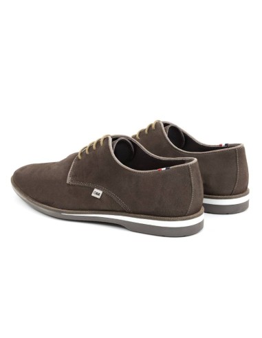 Brown suede derby