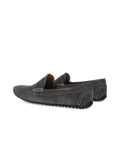 Grey suede moccasin 2