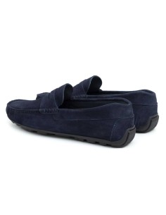 Mocassin suède bleu SHOME-AZUL 2