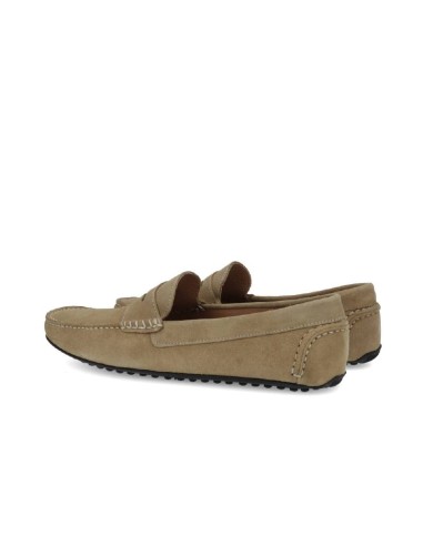 Mocassin suède gris SIHAMOR-PIEDRA