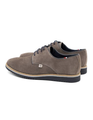 Casual derby suède gris SUTEN-GRIS