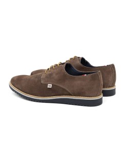 Derby suède marron SUTEN-TAUPE 2