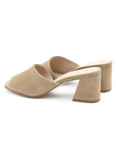 Zapato de Vestir de ante liso color cuero 2