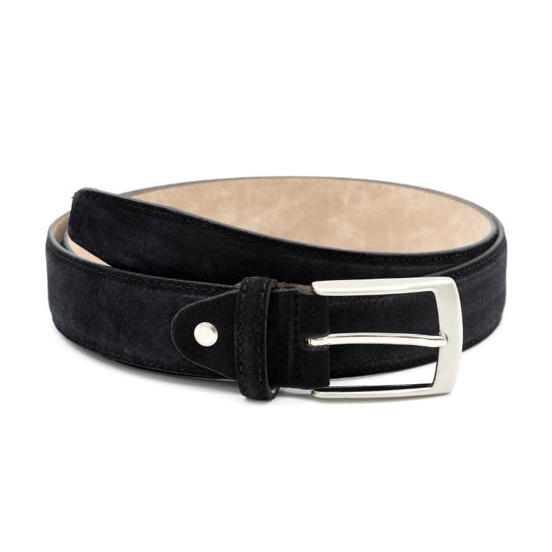 black suede belt B-SAKTER-NEGRO