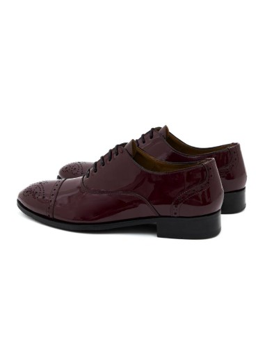 chaussures elegantes pour femmes cuir verni Bordeaux W FLOMANI BURDEOS