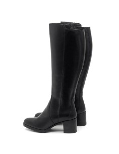 Botas de mujer de piel difuminado color negro 2