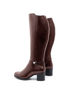 bottes femme de peau marron W-NORTI-MARRON 2