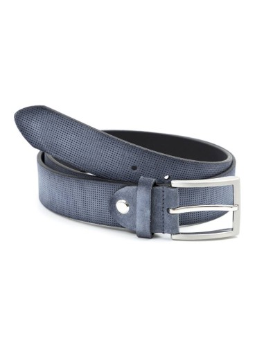 blue suede belt B-SORTOR-JEANS