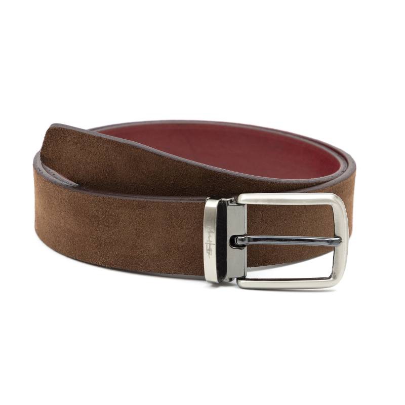 Ceinture suède marron B-STRUFAGE-CASTAGNA