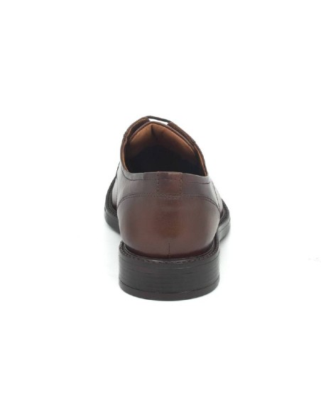 Brown leather derby