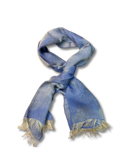 blue solid color men's scarf BUF-BERLIN-BLUE