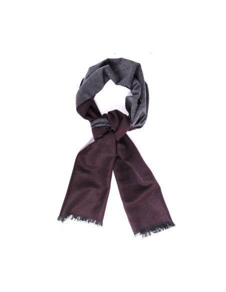 grey Reversible men's scarf BUF-DILMAN-MARRON-GRIS