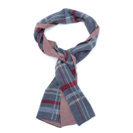 Foulard pour homme lisse bleu BUF-PARIS-AZUL