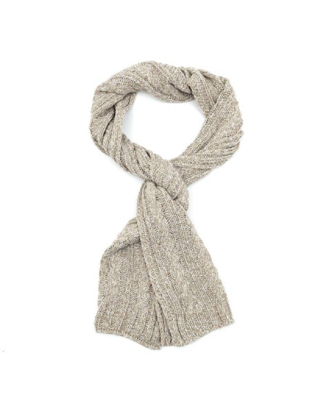 beige solid color men's scarf BUF-SYDNEY-BEIGE