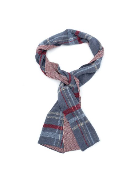 blue solid color men's scarf BUF-YORK-AZUL