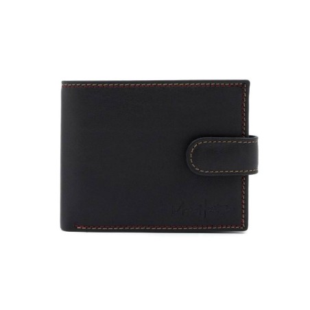 black leather wallet AC-SENA-425-NEGRO