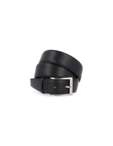 Ceinture en cuir noir B-VAFLAG-NEGRO