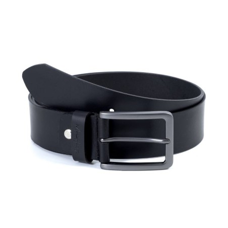 black leather belt B-VAKISO-NEGRO