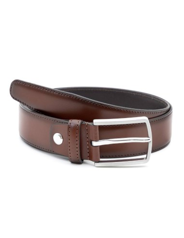 Ceinture en cuir marron B-VALINMEN-CASTAGNA