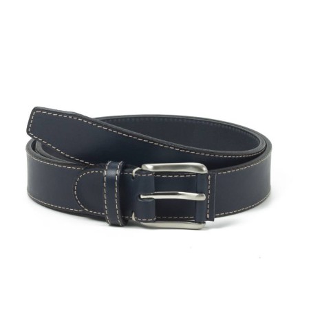 blue leather belt B-VIRISO-MARINO