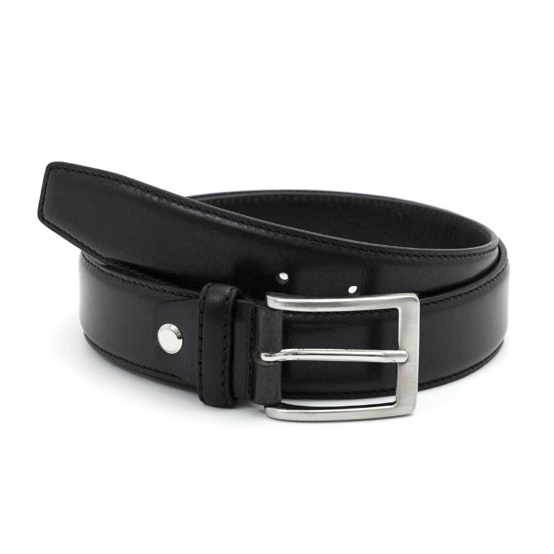 black leather belt B-VORISEN-NEGRO