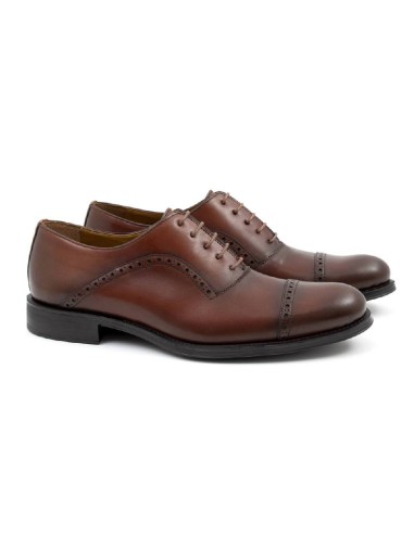 light brown leather oxford shoes CAMELI-CUERO