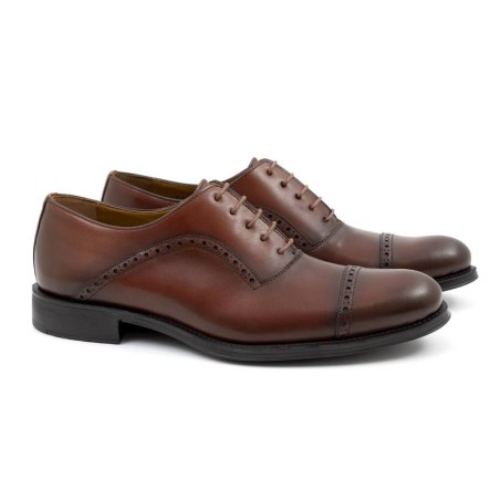 light brown leather oxford shoes CAMEMAN-CUERO