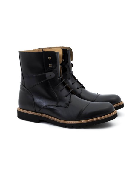 black leather boots CAMILO-NEGRO