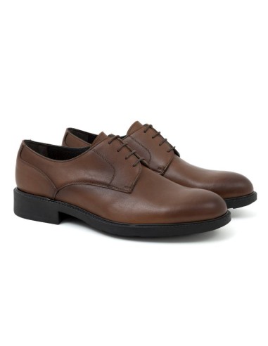 light brown leather derby shoes CANTMEN-CUERO