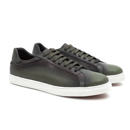 green leather sneakers CATAMAN-VERDE