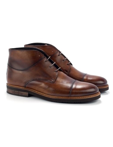 light brown leather boots COLOSAN-CUERO