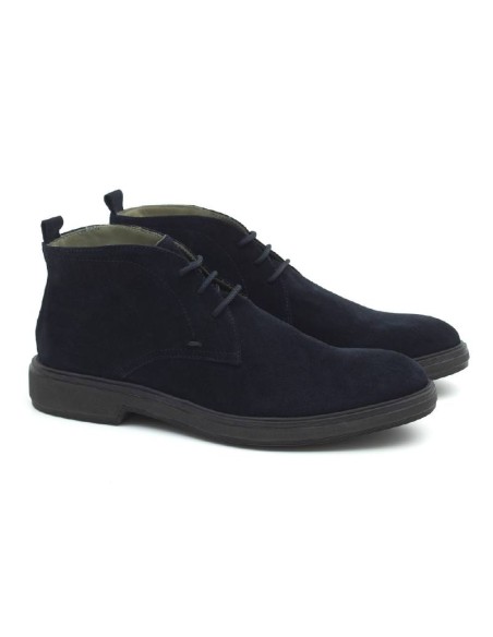 blue suede boots CR-22003-MARINO