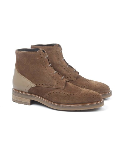 light brown suede boots CR-22008-TOPO