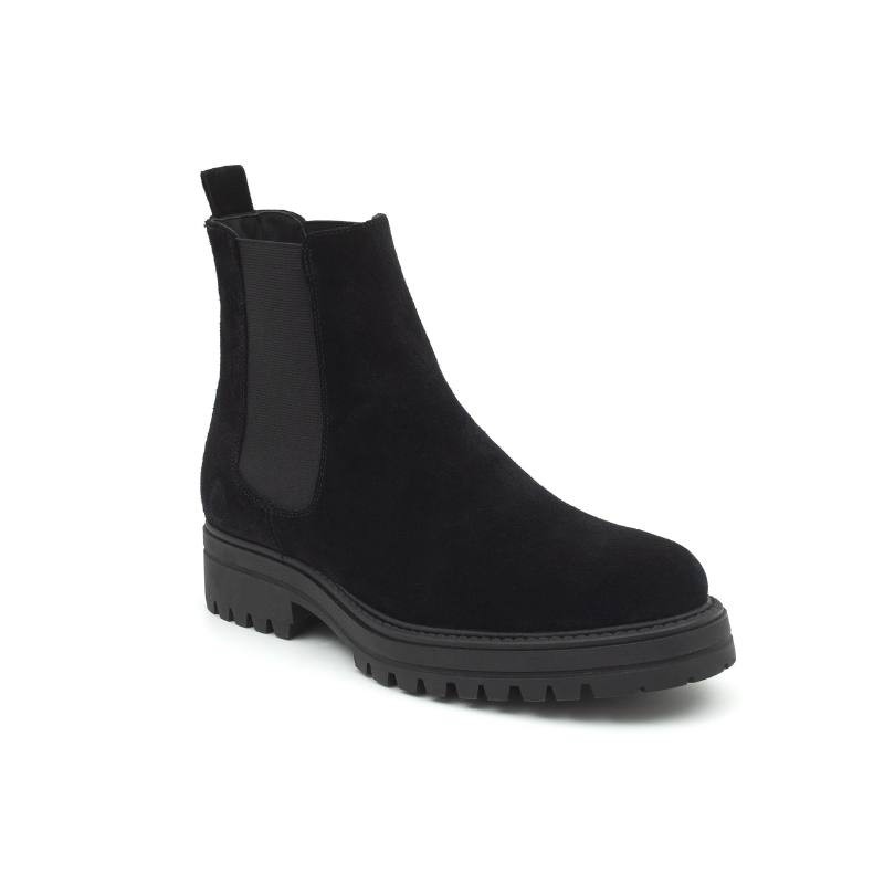 bottines chelsea suède noir CR-22011-NEGRO