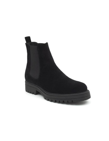 black suede chelsea boots CR-22011-NEGRO