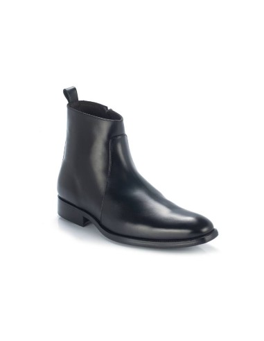 black leather boots CR-22061-NEGRO