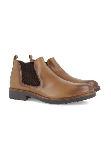 light brown leather chelsea boots CR-22102-CUERO