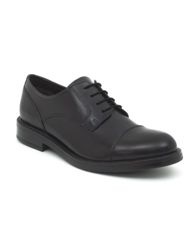 Derby de piel de costura vuelta color negro CR-24181-NEGRO