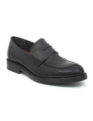 Mocassin en cuir noir CR-24142-NEGRO