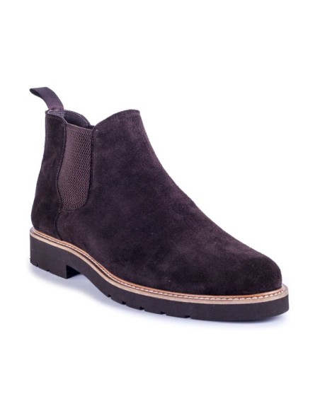 brown suede chelsea boots SICAM-MARRON