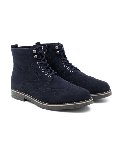 blue suede boots SEGOMEN-NAVY