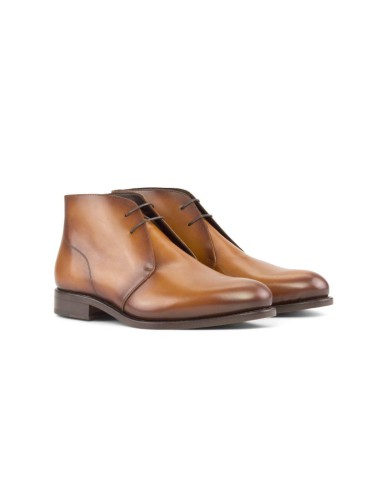 light brown leather boots PAULO-CUERO